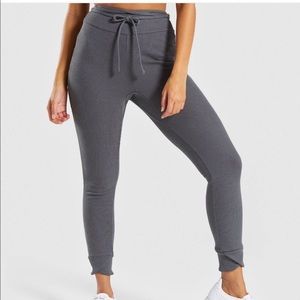 SET!! Gymshark Slounge Ribbon Pants/Bralette, both size medium, grey